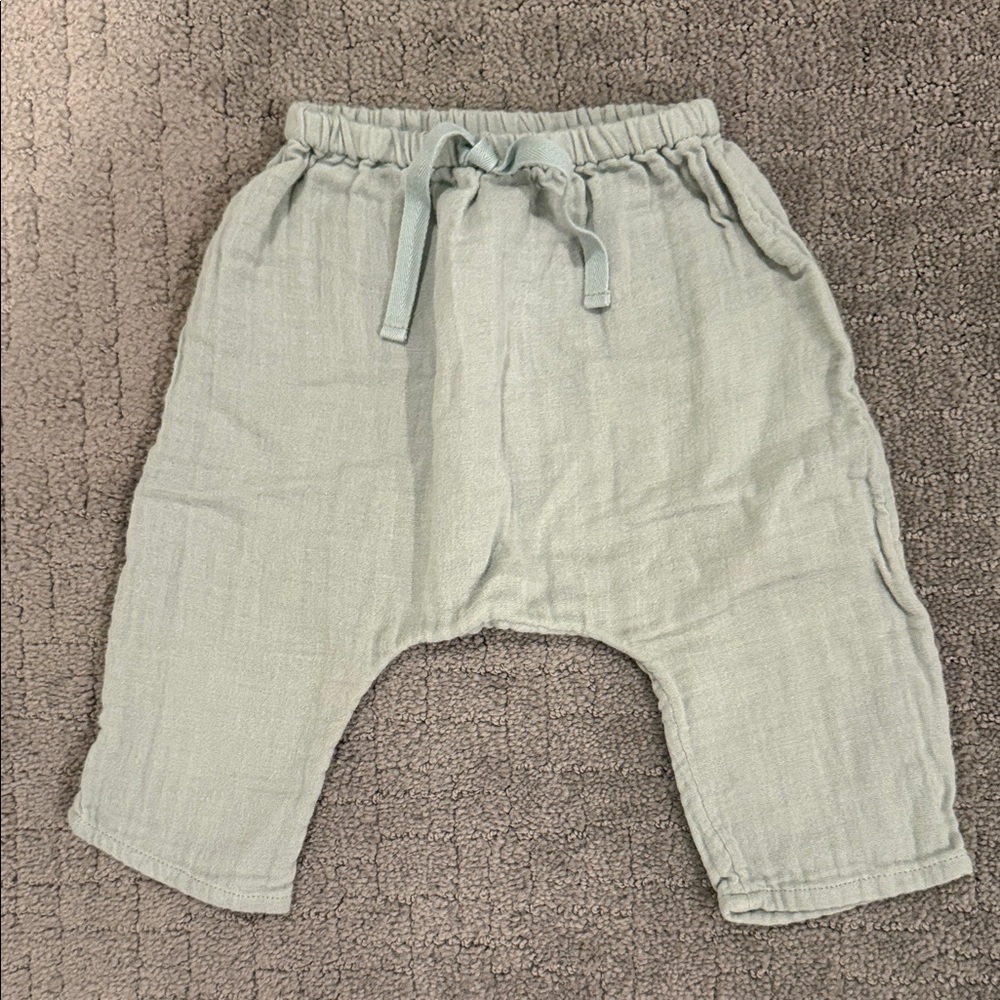 Petit Bateau Light Green Kids Joggers
